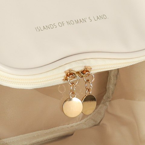 Kosmetyczka kuferek organizer podróżna damska męska pojemna na wakacje beżowa