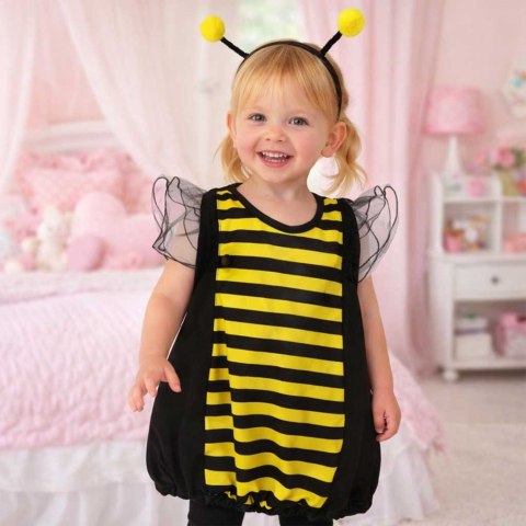 Kostium strój karnawałowy przebranie pszczółka pszczoła opaska 2 el rozmiar S