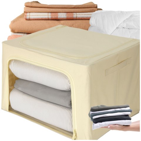 Organizer na pościel do szafy torba ze stelażem do przechowywania na ubrania zabawki 100L