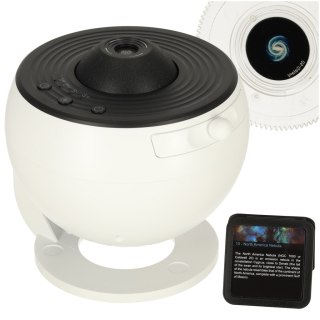 Projektor gwiazd nieba lampka nocna LED USB planetarium planety 12 dysków 360° timer