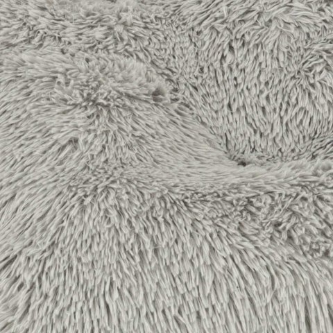 Legowisko dla psa kota pluszowe posłanie włochata poduszka poducha shaggy 115cm szary