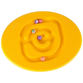 Równoważnia do balansowania deska z labiryntem dla dzieci żółta