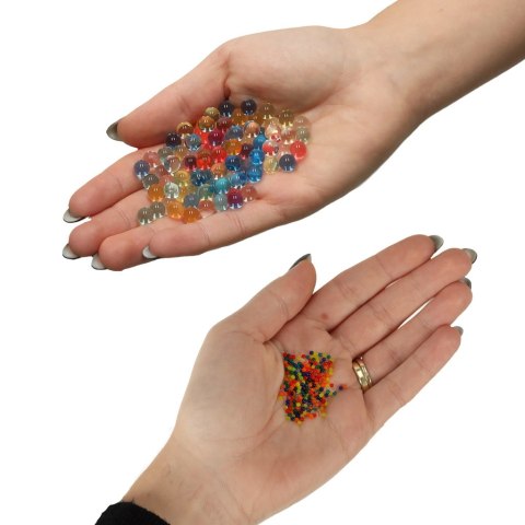 Kulki żelowe wodne hydrożelowe do kwiatów multicolor 250g 50 000szt. 7-8mm