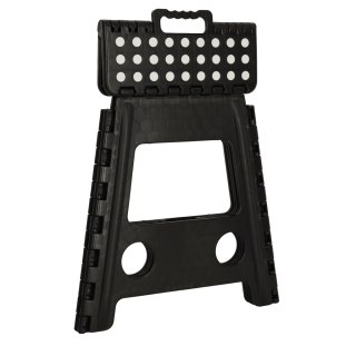 Stołek taboret składany antypoślizgowy 39,5 cm czarny