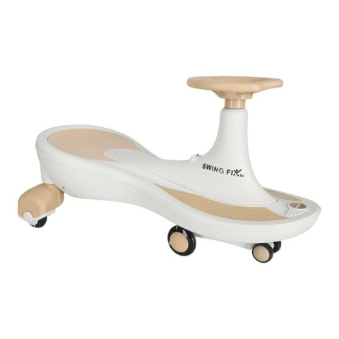 Jeździk grawitacyjny LED Swing Fix S4 świecące koła z muzyką grający 76cm złoto-biały max 100kg