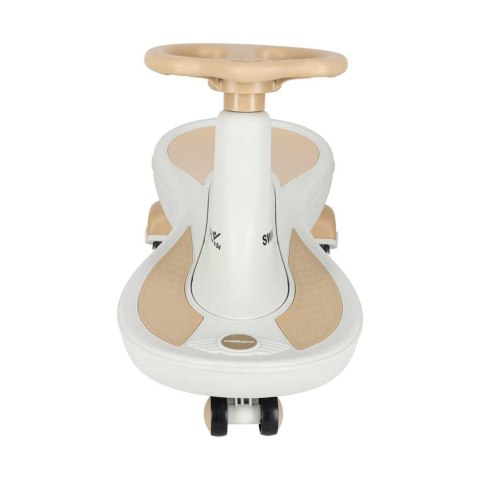 Jeździk grawitacyjny LED Swing Fix S4 świecące koła z muzyką grający 76cm złoto-biały max 100kg