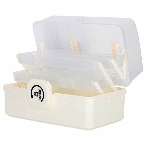 Organizer na leki pojemnik pudełko kasetka apteczka duży XL na zamek skrzynka 29x19x15,5 cm