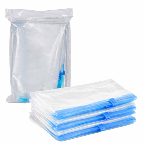 Worki próżniowe rolowane na ubrania 9 sztuk 3 rozmiary 35x50cm, 40x50cm, 50x70cm